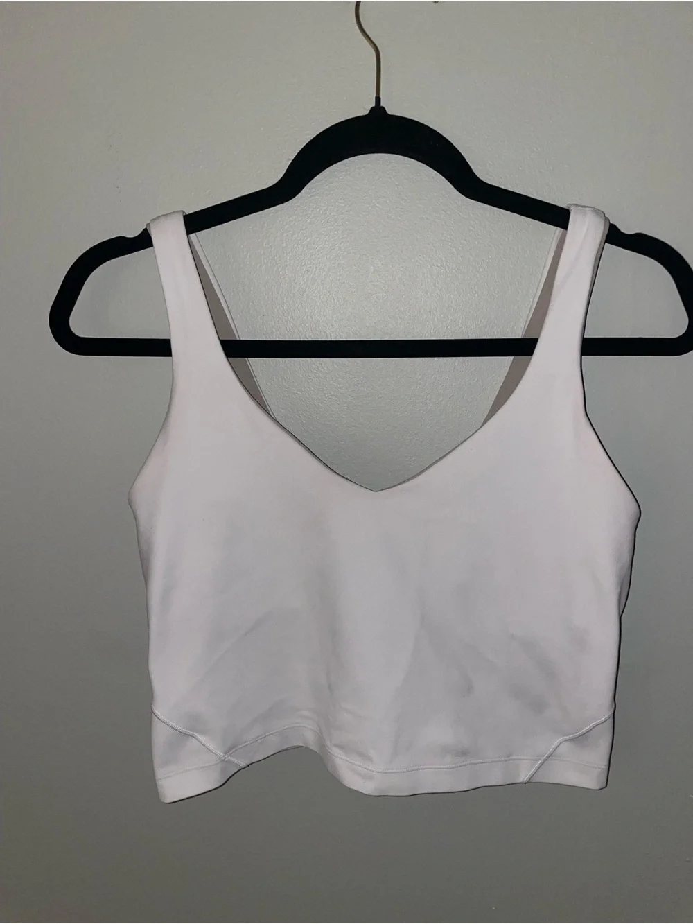 Lululemon Align Tank Top White A/B Cup Size 8 Nulu Yoga Bra